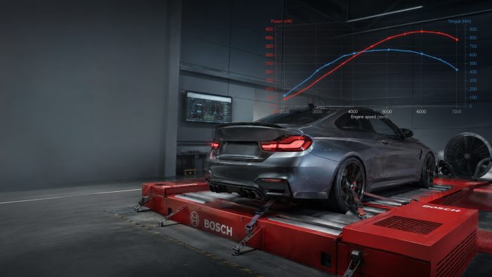 BOSCH 2WD Leistungsprüfstand bei DMW-Performance Duisburg – Leistungsmessung vor und nach dem Tuning